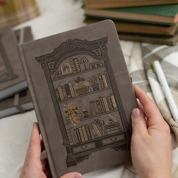 Bookshelf Dot Grid Notebook - Archer and Olive