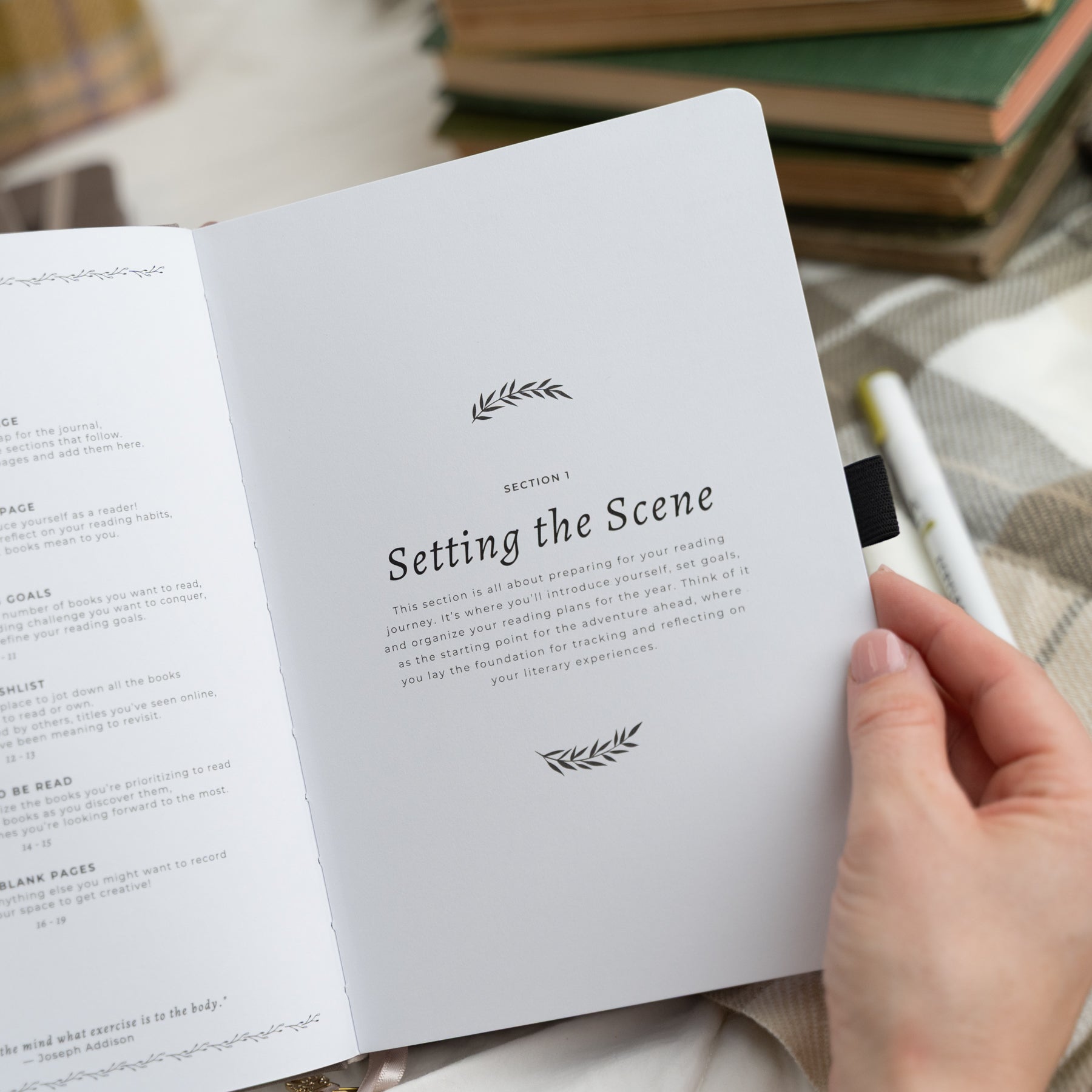 Bookshelf Reading Journal - Archer and Olive