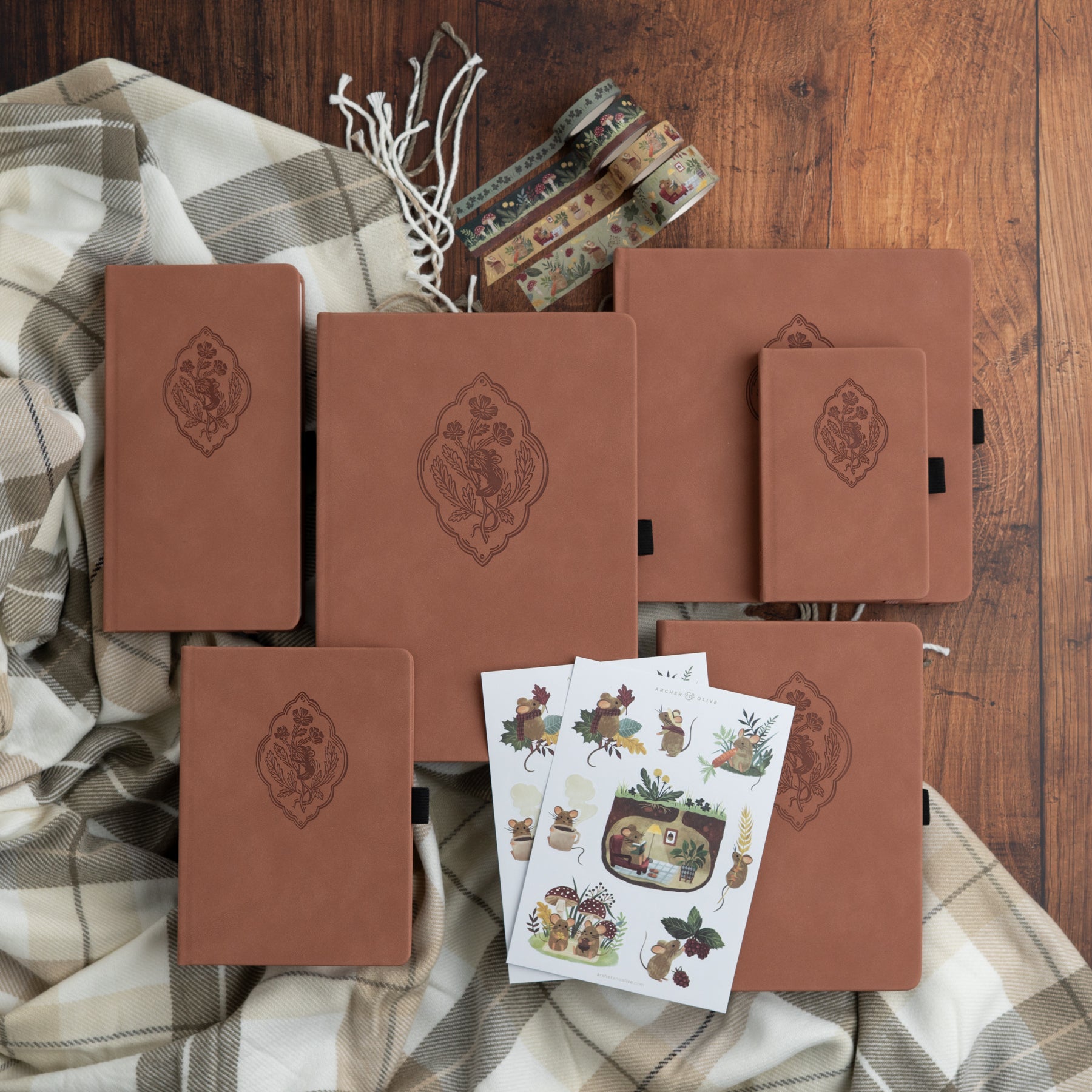 Field Mouse Dot Grid Notebook - Archer and Olive