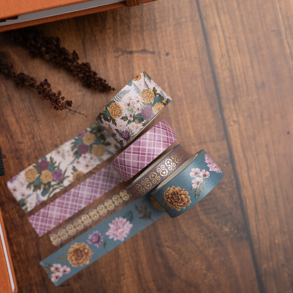 Chrysanthemum Washi Tape Set - Archer and Olive
