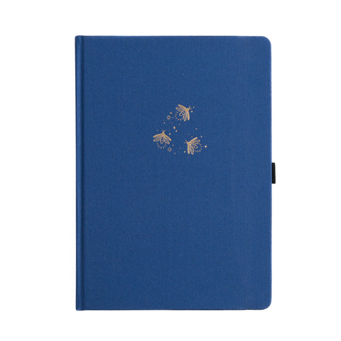 B5 Dot Grid Notebook: Firefly Night - Archer and Olive