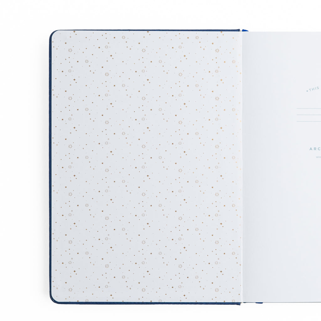 B6 Dot Grid Notebook: Firefly Night - Archer and Olive