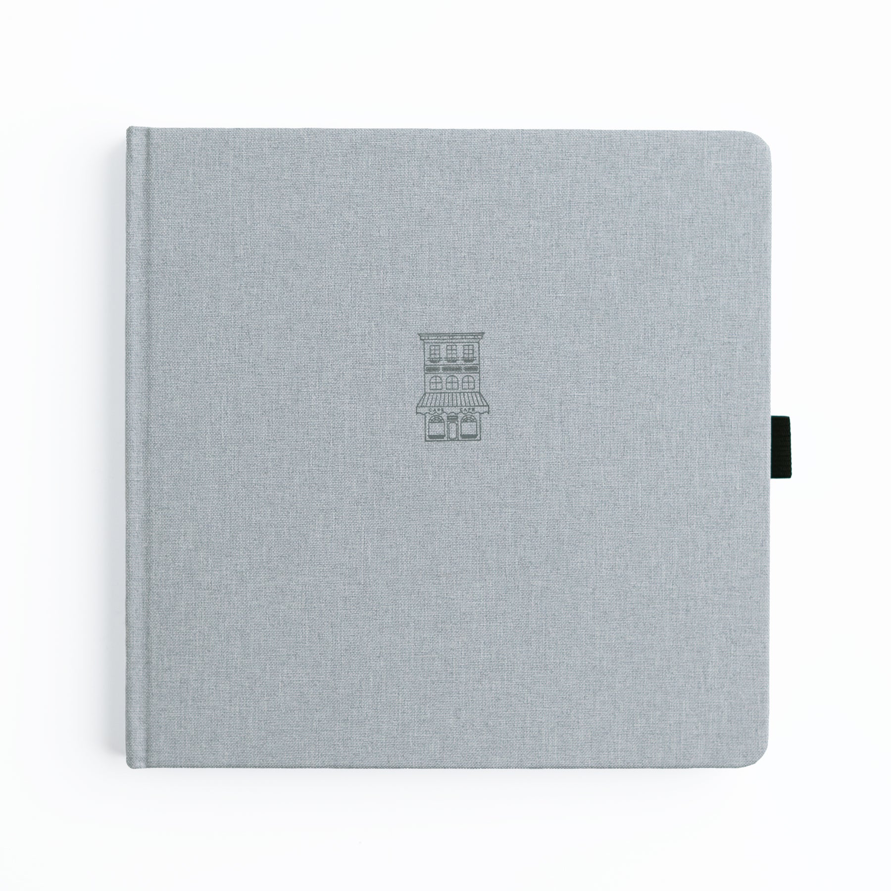8x8 Gray Cafe Lined Notebook