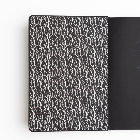 Raven & Books: Blackout Dot Grid Notebook