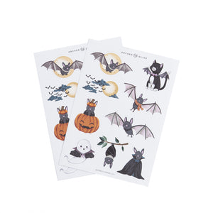 Cute Bat Sticker Set - Archer and Olive