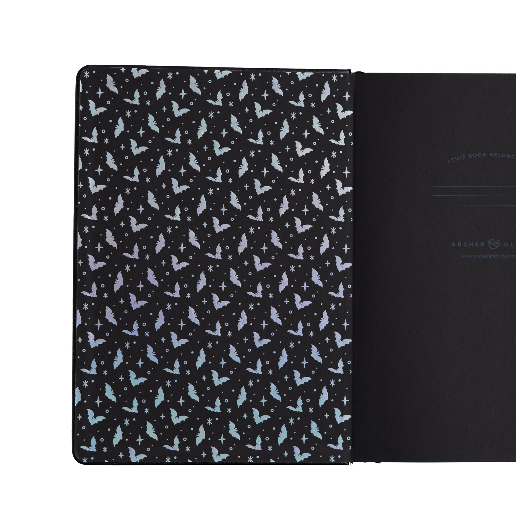 Cute Bat Dot Grid Notebook - Archer and Olive