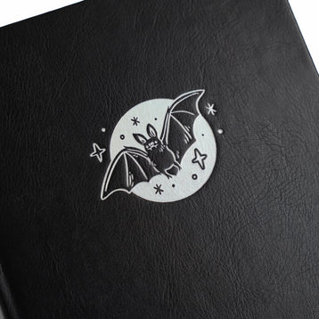 Cute Bat Dot Grid Notebook - Archer and Olive