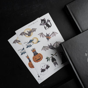 Cute Bat Sticker Set - Archer and Olive
