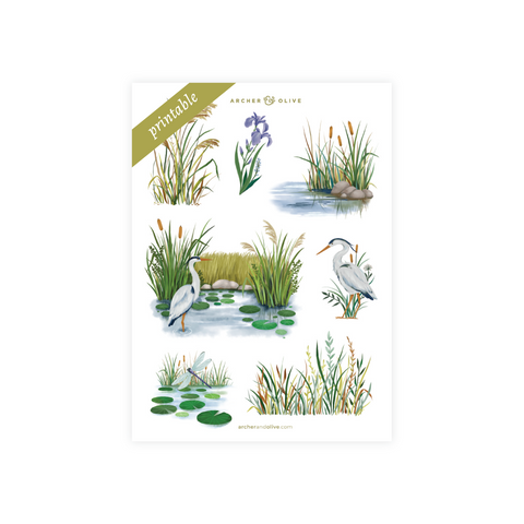 Gentle Breeze: Printable Sticker