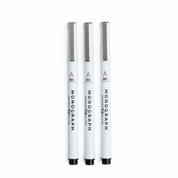 Monograph Pen Sets of 3 - Archer and Olive
