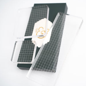 Acrylic Stamping Block Set of 3 - Archer and Olive