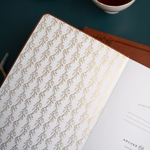 A5 Minimal Floral: Dot Grid Notebook