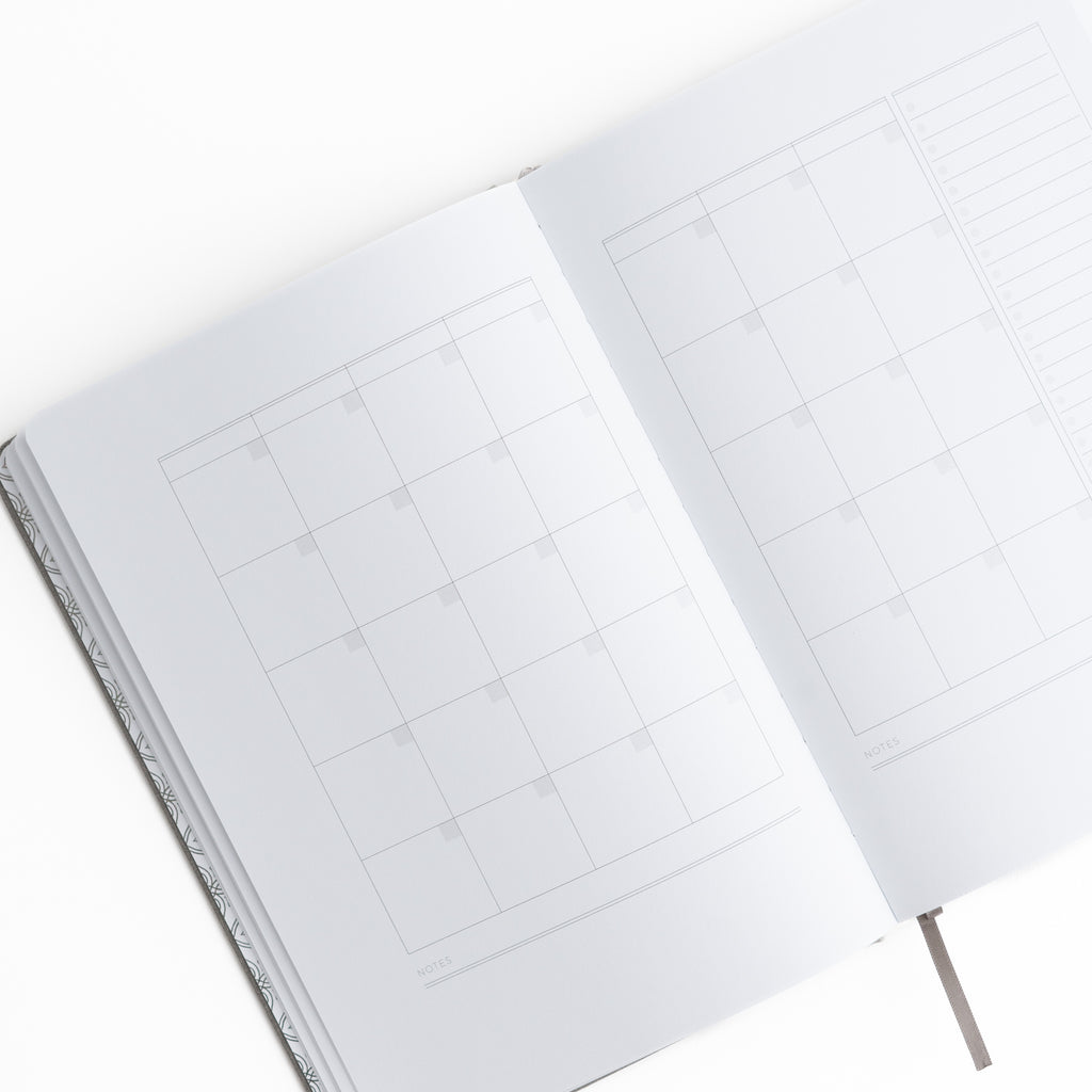 A5 Minimal Floral Undated Planner - Archer and Olive
