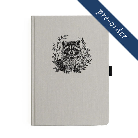 PRE-ORDER CLOSED A5 Radiant Raccoon: Blank Notebook