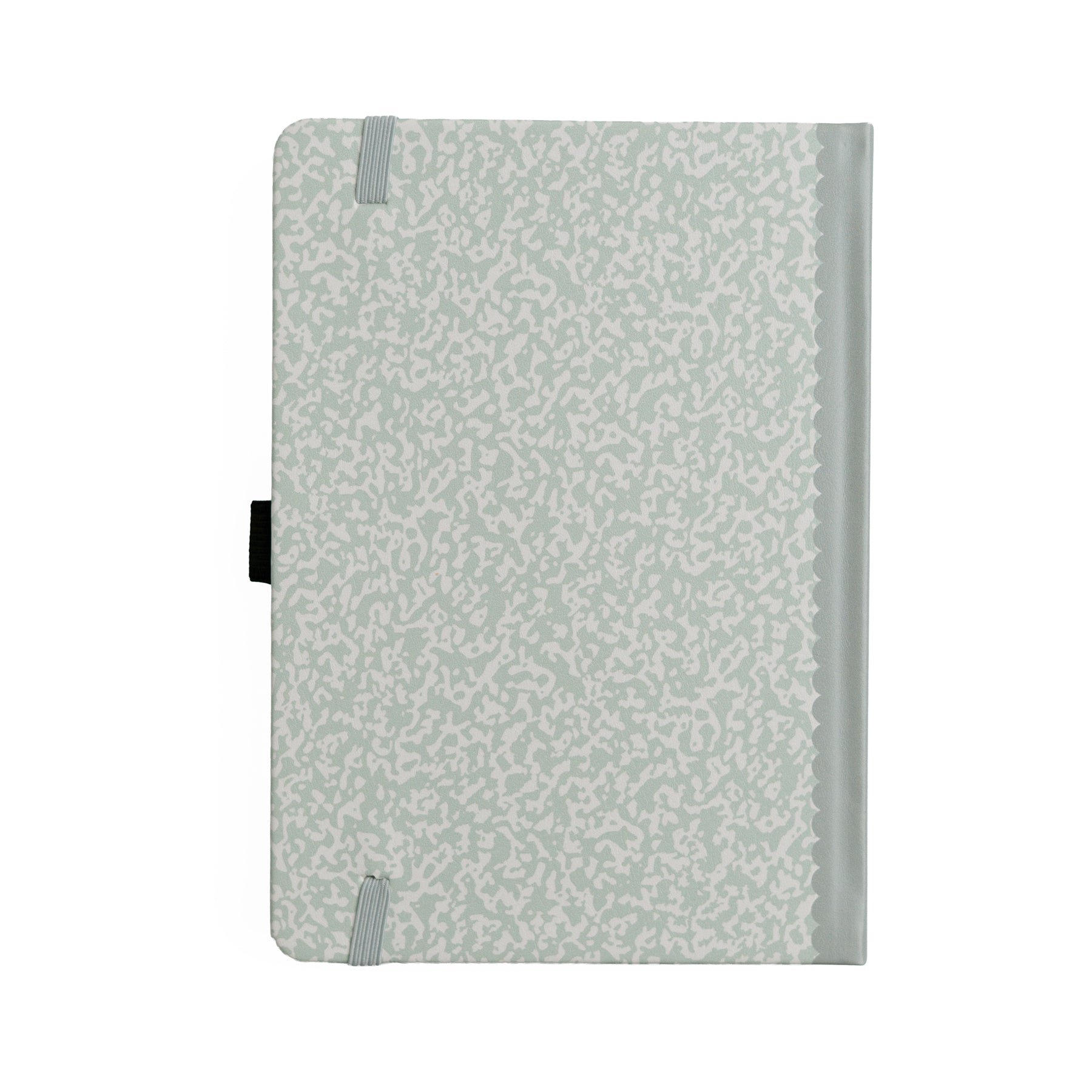 Patterned notebook on a white background