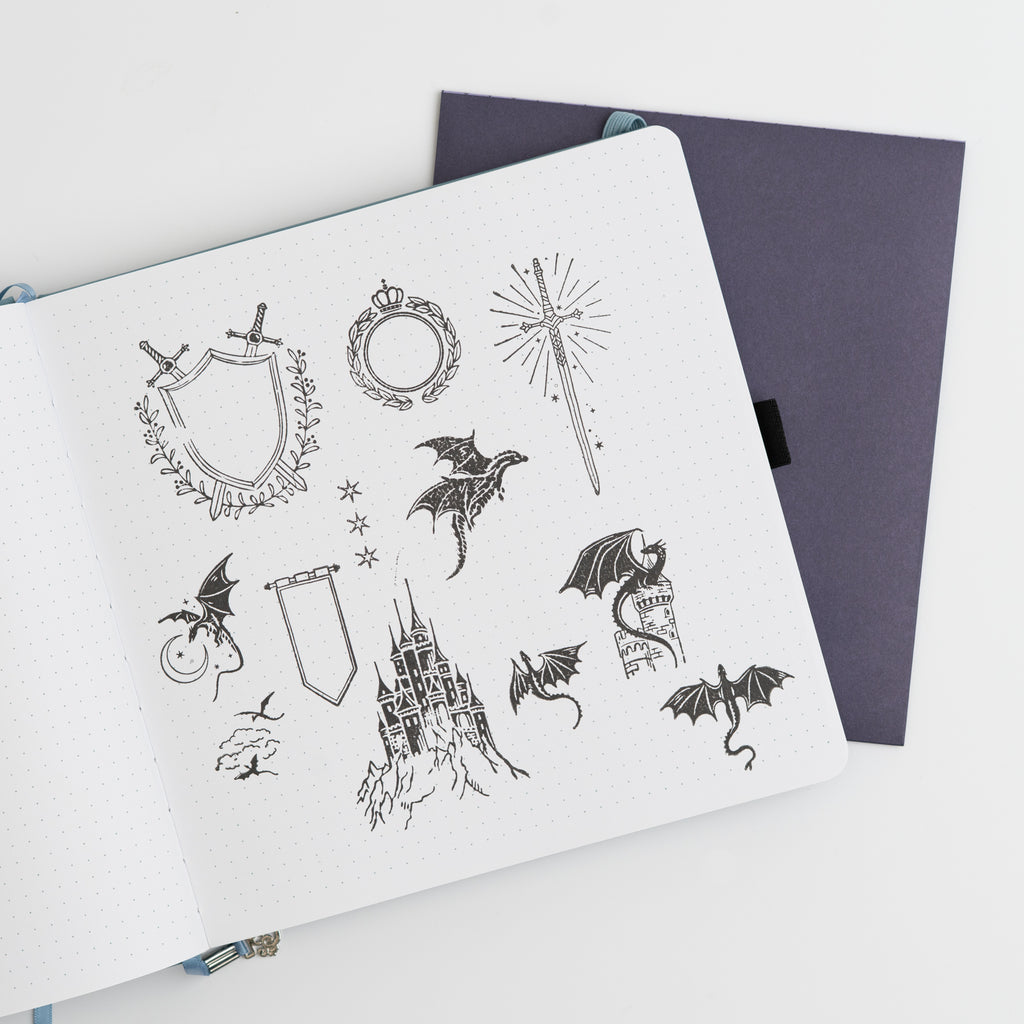 Dragon Spire Acrylic Stamp Set - Archer and Olive