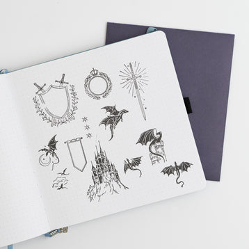 Dragon Spire Acrylic Stamp Set - Archer and Olive