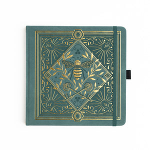Keeper of the Bees in Soft Teal: Notebook - Archer and Olive