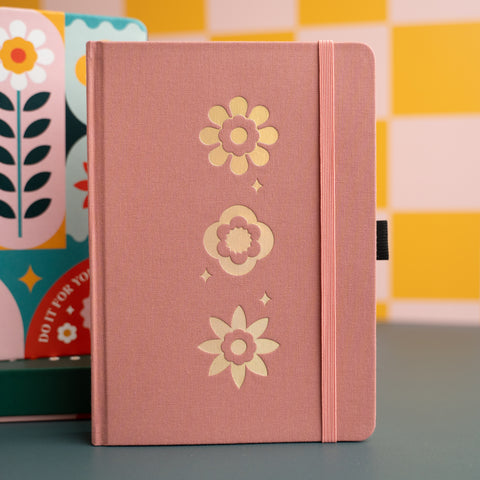 Steffi Collab Flower Trio: Dot Grid Notebook - Archer and Olive