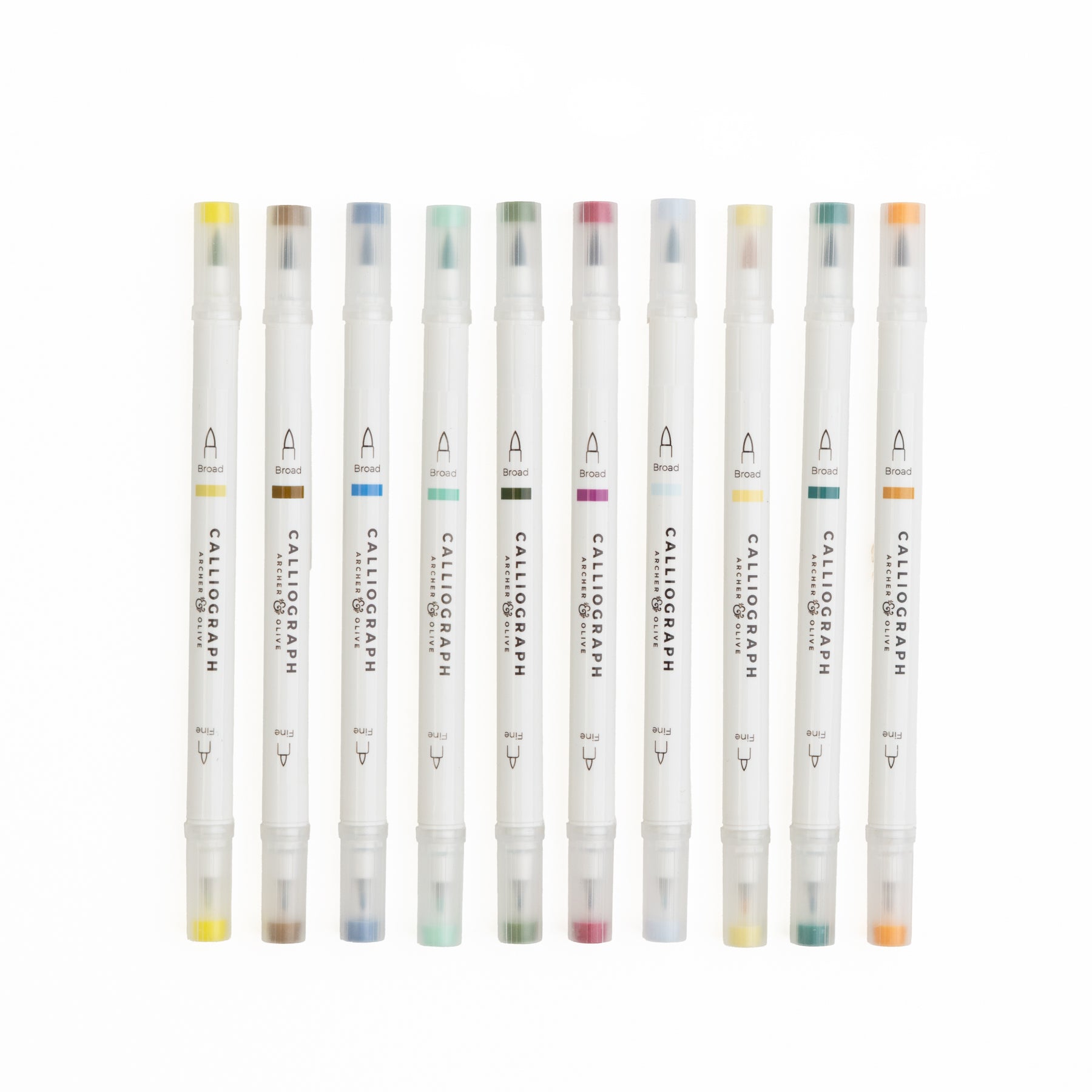 Summer Calliograph Pens - Archer and Olive