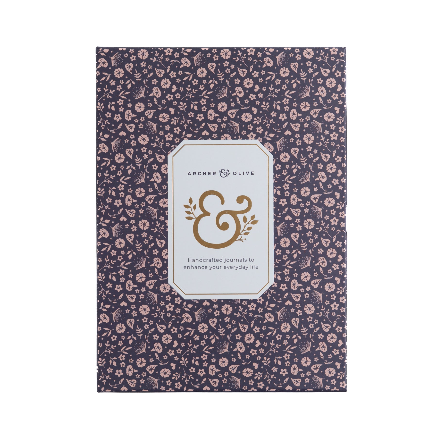 B5 Dot Grid Notebook: Midnight Floral - Archer and Olive