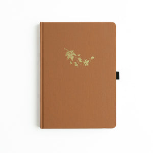 B5 Swirling Leaves: Dot Grid Notebook