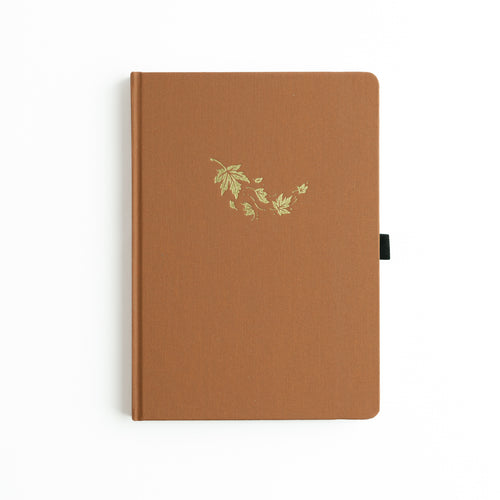B5 Swirling Leaves: Dot Grid Notebook