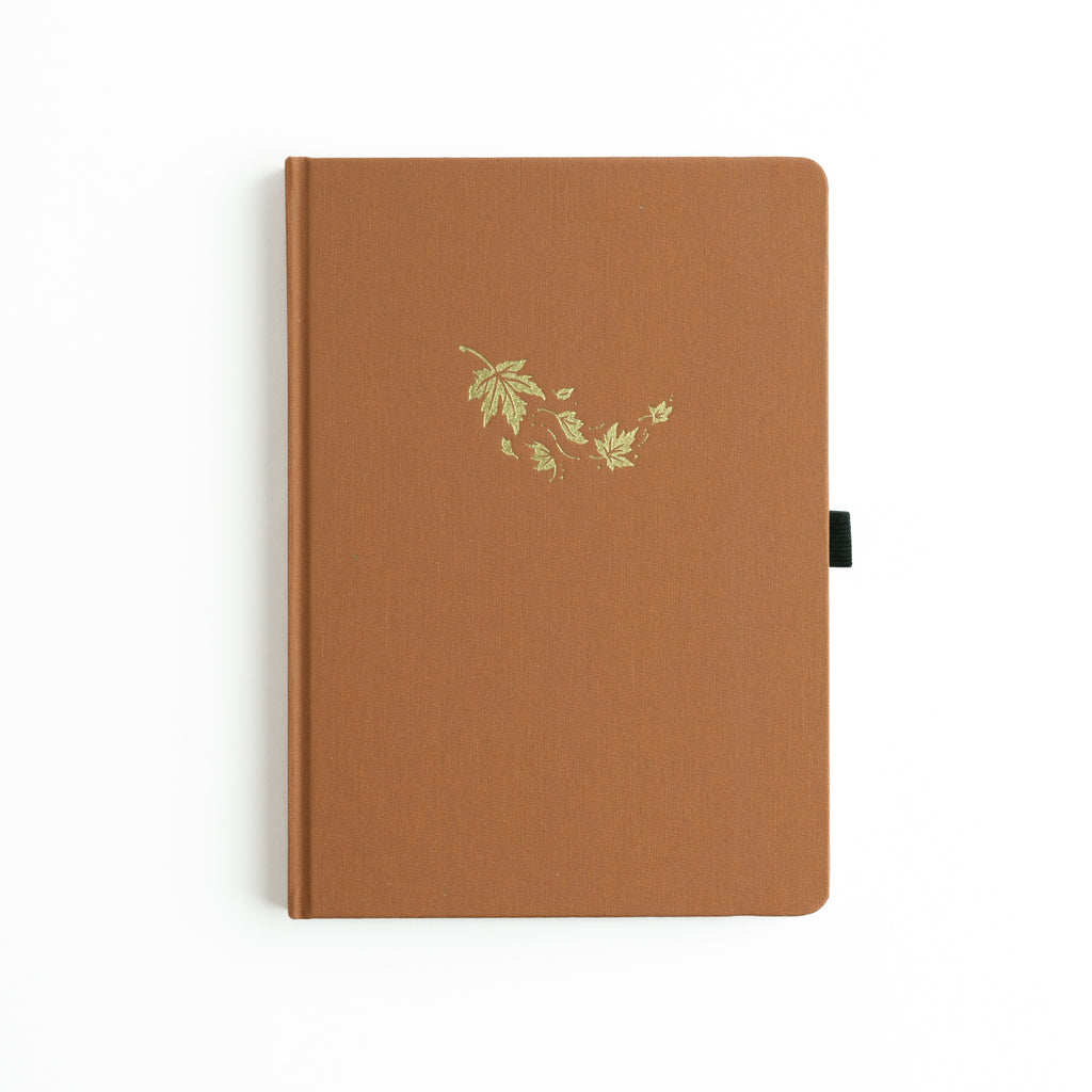 B6 Swirling Leaves: Dot Grid Notebook