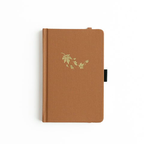 A6 Swirling Leaves: Dot Grid Notebook