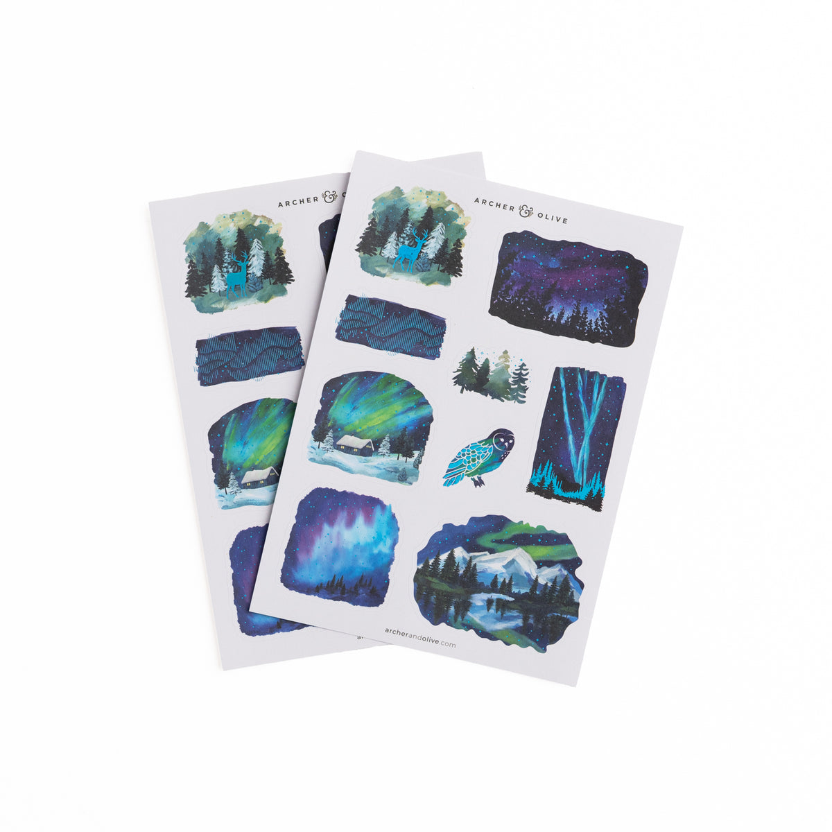 Northern Lights Sticker Set