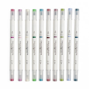 Snow & Stillness Calliograph Pens - Archer and Olive