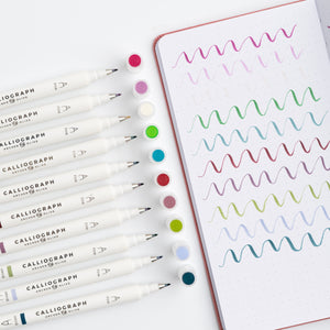 Snow & Stillness Calliograph Pens - Archer and Olive