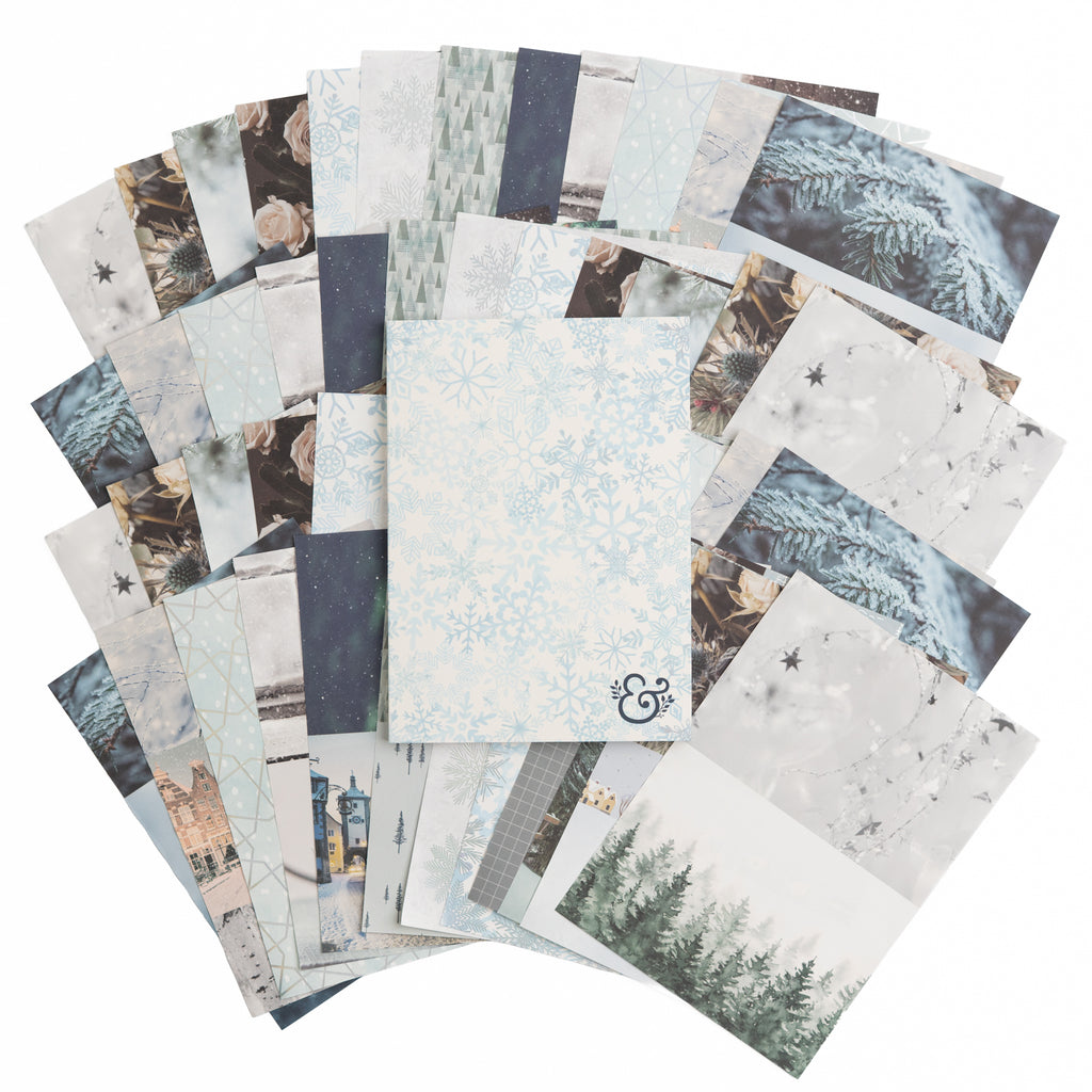 Snow & Stillness  Collage Paper Pad - Archer and Olive