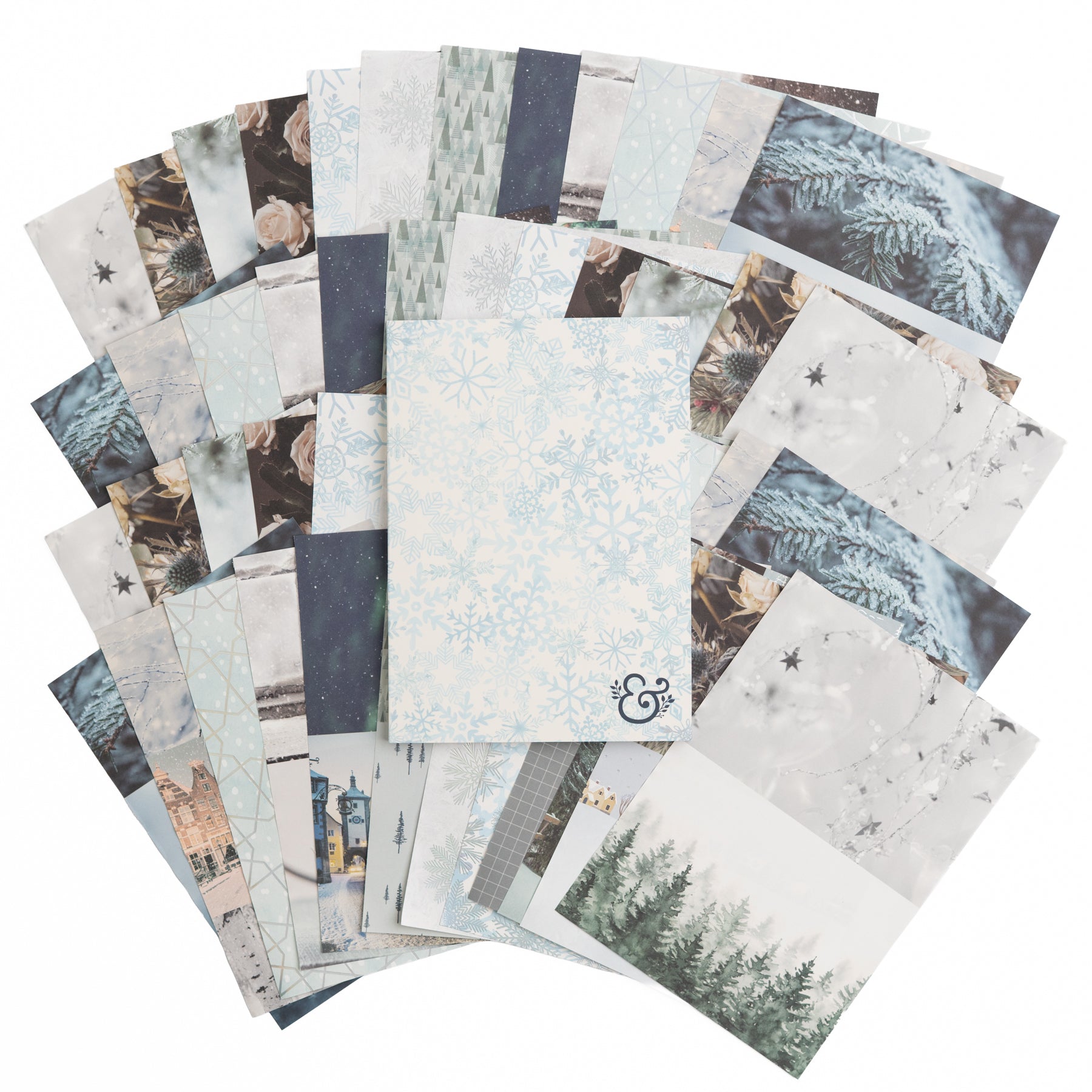 Snow & Stillness  Collage Paper Pad - Archer and Olive