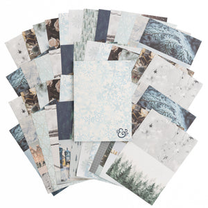 Snow & Stillness  Collage Paper Pad - Archer and Olive
