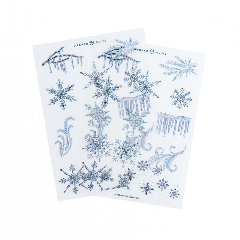 Frosted Storybook Sticker Set - Archer and Olive