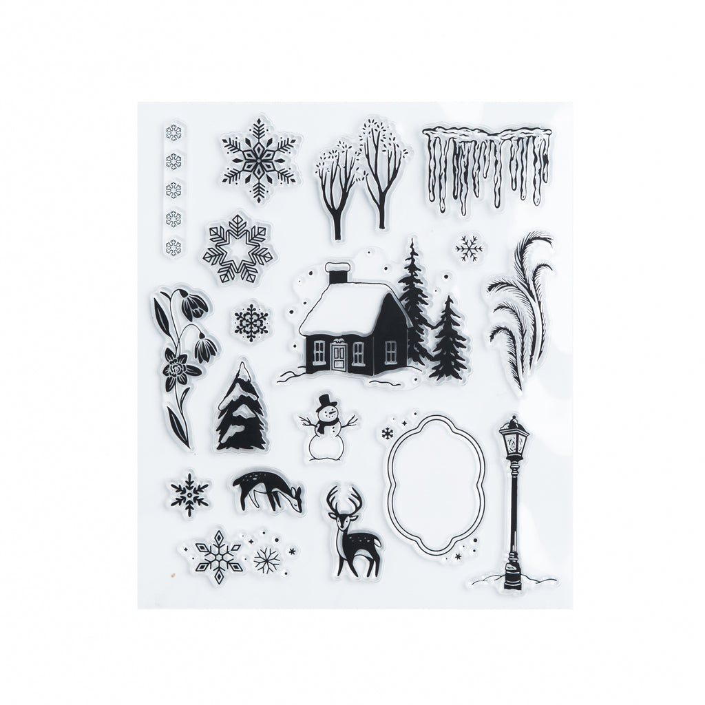 Snow & Stillness Acrylic Stamp Set - Archer and Olive