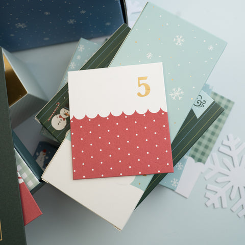 Festive Flurries Advent Calendar Box