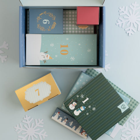 Festive Flurries Advent Calendar Box