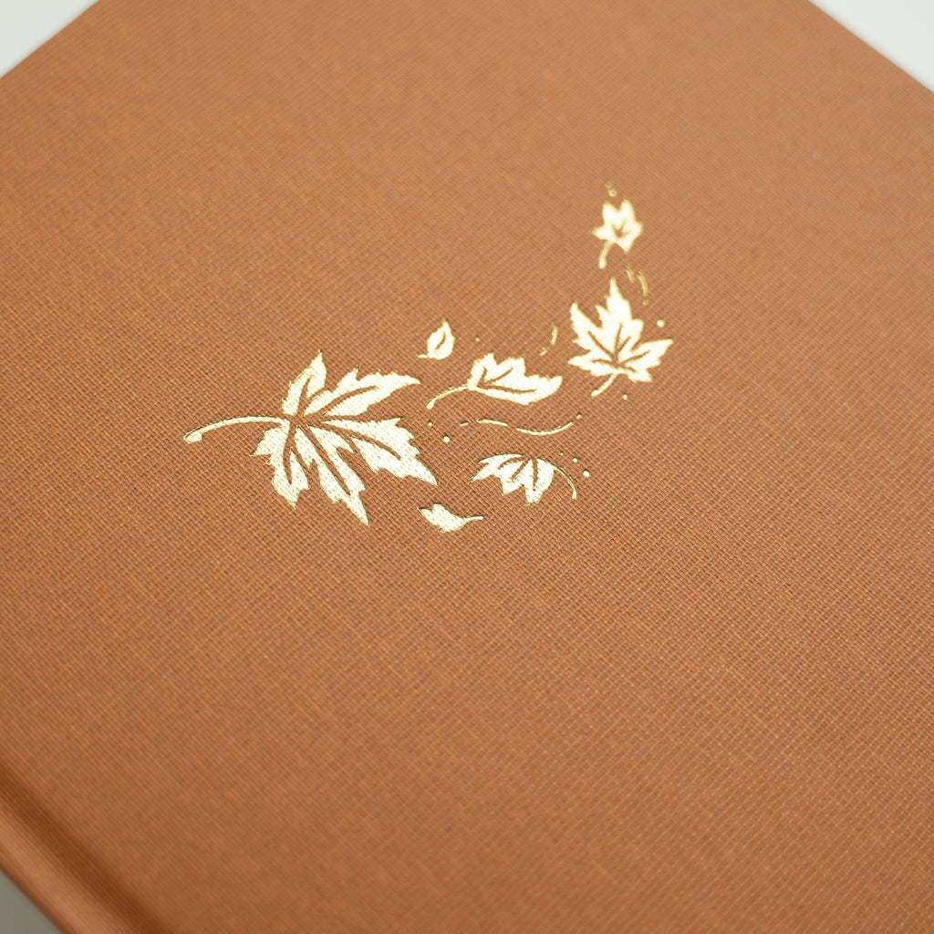 B5 Swirling Leaves: Dot Grid Notebook
