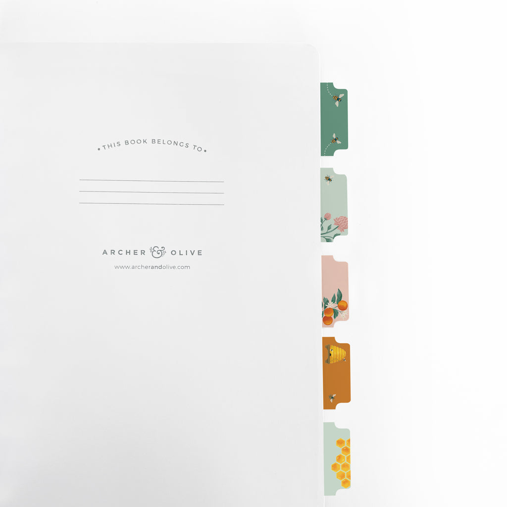 Keeper Of Bees Printable Planner Tabs - Archer and Olive