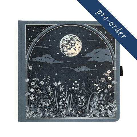 PRE-ORDER CLOSED 8x8 Moonlit Garden: Dot Grid Notebook - Archer and Olive