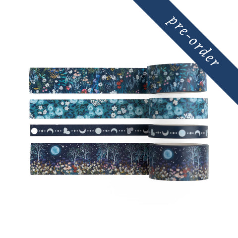 PRE-ORDER CLOSED Moonlit Garden Washi Tape - Archer and Olive
