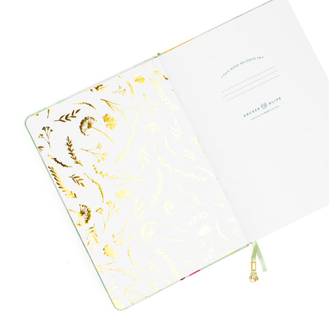 Flourish - A5 Dot Grid Notebook with Sarah Cray - Archer and Olive