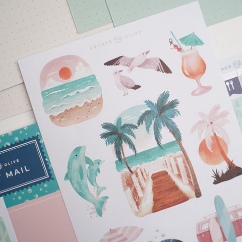 Sunset on the beach -August Kit 2024 Club