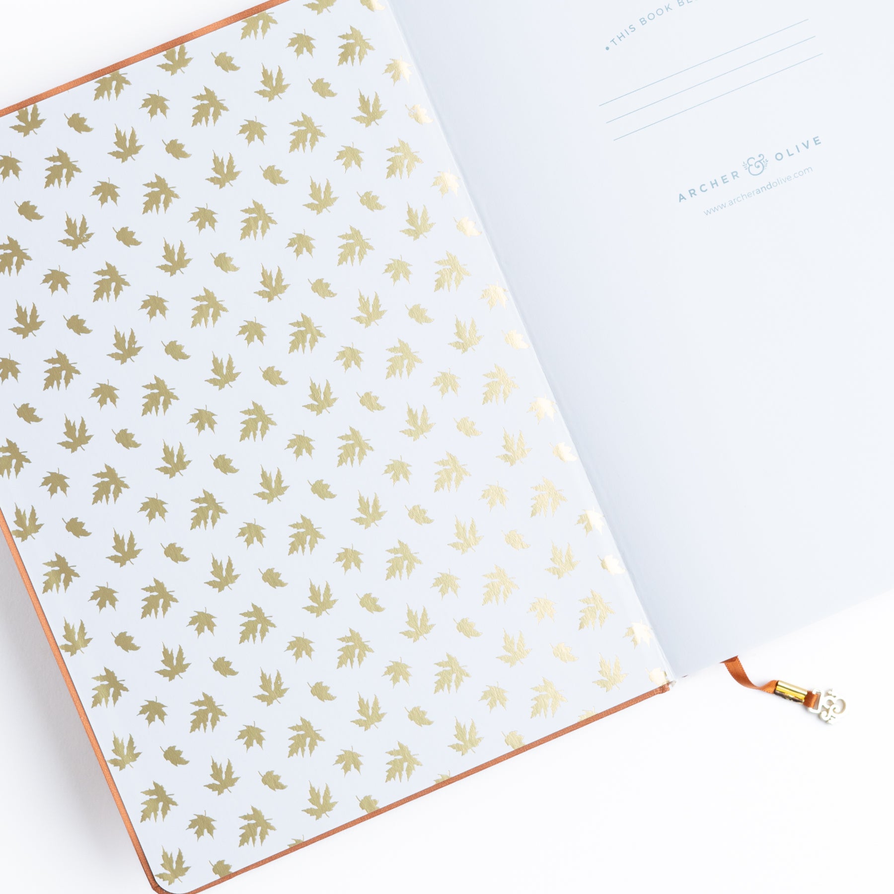 B6 Swirling Leaves: Dot Grid Notebook
