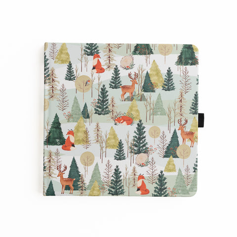 Fox In Winter Woods: Dot Grid Notebook