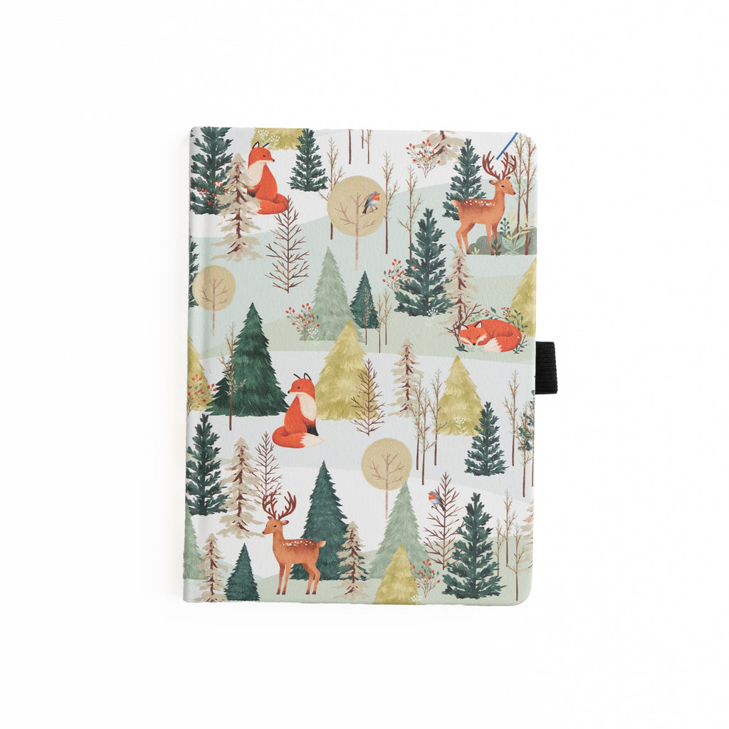 B6 Fox In Winter Woods: Dot Grid Notebook - Archer and Olive