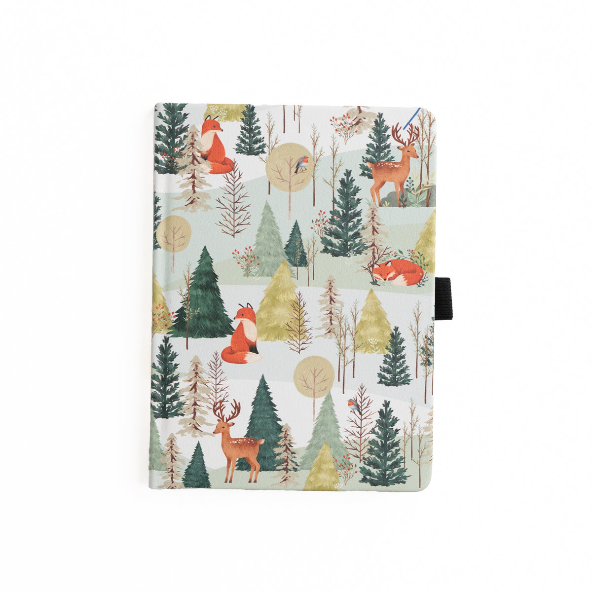 B6 Fox In Winter Woods: Dot Grid Notebook