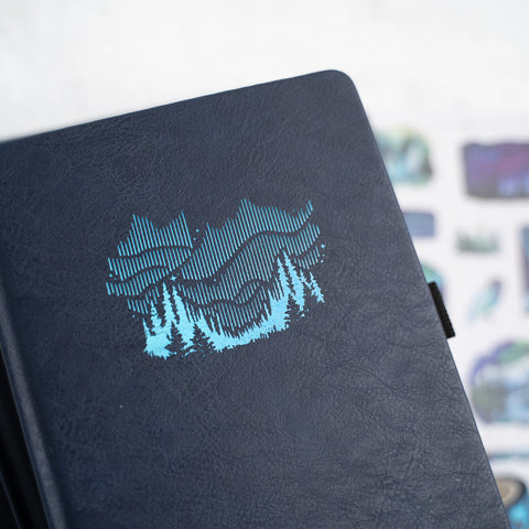 8x8 Northern Lights: Dot Grid Notebook